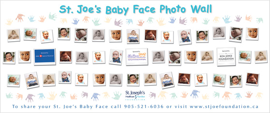 St. Joe’s Baby Face Photo Wall
